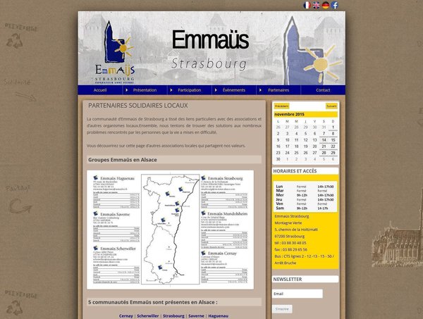Projet Emmaus Strasbourg Page Partenaires